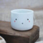 'Blush' Handmade Ceramic Flat White Cup, thumbnail 2 of 2