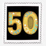 Hand Iced 50th Birthday Biscuit, thumbnail 1 of 3