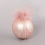 G Decor Pink And White Glass Christmas Baubles, thumbnail 2 of 4