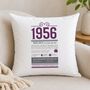 Personalised 70th Birthday Gift 1956 Cushion, thumbnail 1 of 12