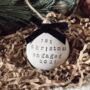 Personalised First Christmas Engaged Bauble Tree Decoration, thumbnail 3 of 5