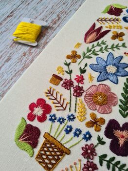 Garden Glory Hand Embroidery Kit, 7 of 11