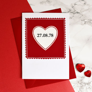 Special Date Personalised Anniversary Card, 2 of 6