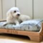 Personalised Oak Dog Bed, thumbnail 9 of 9