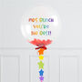 Personalised Rainbow Star Bubble Balloon, thumbnail 3 of 4