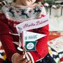 Personalised Believe In Magic Christmas Flags Card, thumbnail 4 of 12