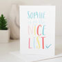 Personalised Nice List Children's Christmas Card, thumbnail 1 of 3