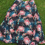 Annie Linen Blend Midi Skirt Koi Print, thumbnail 3 of 8