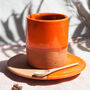 Handmade Ceramic Espresso Cup And Saucer, thumbnail 1 of 10