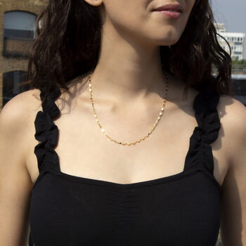 9ct Yellow Gold Sparkle Forzatina Chain, 2 of 3