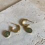 Dangle Hoop Mint 18 K Gold Plated Earrings, thumbnail 5 of 5