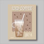 Iced Coffee Print Three Colour Options, thumbnail 4 of 6