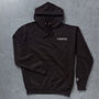 Personalised Roman Numerals Unisex Hoodie With Initial On Sleeve, thumbnail 12 of 12