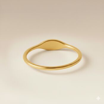 Personalised Initial Signet Ring Custom Engraving, 3 of 10