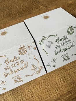 Will You Be My Bridesmaid Card, Maid Of Honour Proposal, 6 of 7