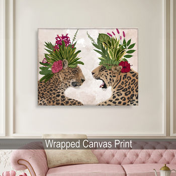 Hot House Leopard Pair, Art Print, Framed Or Unframed, 7 of 8