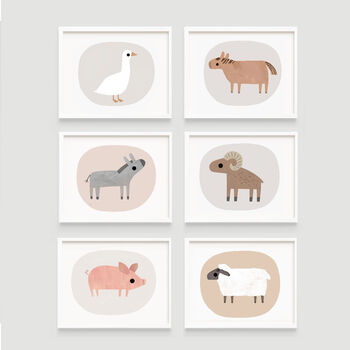 Farm Animals Themed Nursery Prints, 2 of 7