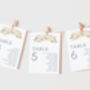Wedding Seating Plan Cards Pink And White Floral, thumbnail 1 of 6