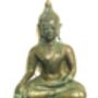 Ornamental Sitting Buddha In Brass/Copper Design Two, thumbnail 1 of 2