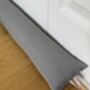 Grey Waterproof Orla Draught Excluder Cushion, thumbnail 1 of 6