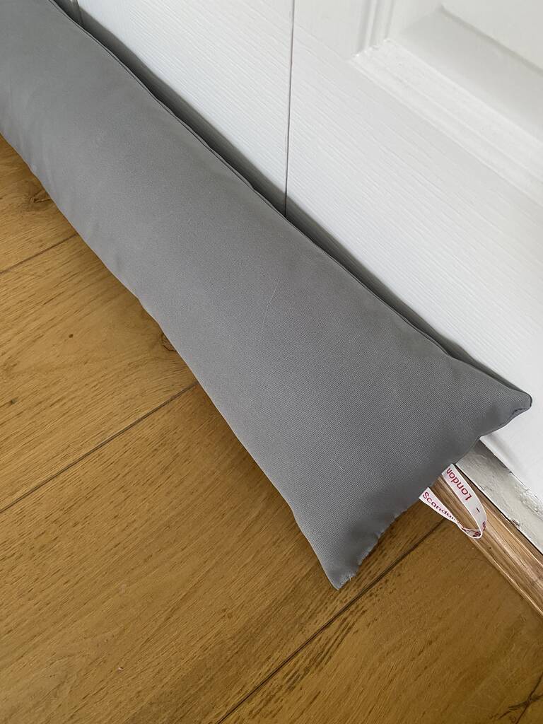 Grey Waterproof Orla Draught Excluder Cushion, 1 of 6