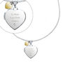Personalised Silver Heart Locket Necklace, thumbnail 3 of 5