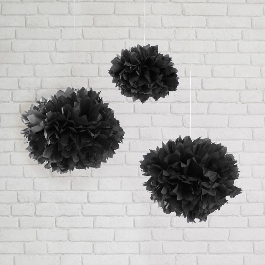 Nine Monochrome Paper Hanging Decorations By Lights4fun ...