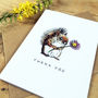 Squirrel With A Flower Thank You Card, thumbnail 2 of 2