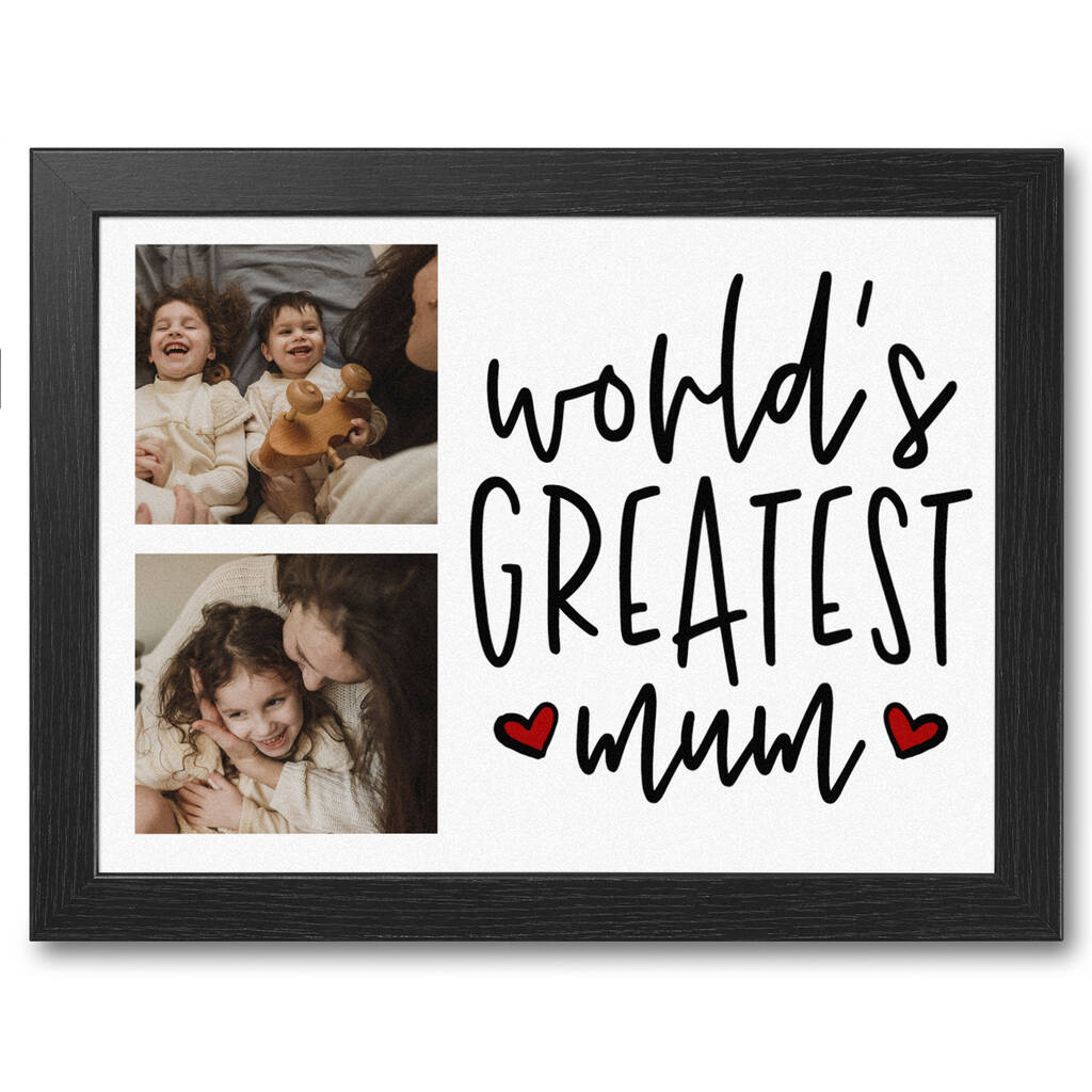 World's Greatest Mum Personalised Wooden Lap Tray By LaptraysGB