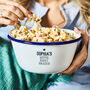 Personalised Enamel Movie Night Snack Bowl, thumbnail 3 of 3