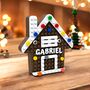 Personalised Lego Compatible Gingerbread House Christmas Tree Ornament, thumbnail 4 of 5