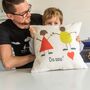 Personalised Childs Drawing Cushion, thumbnail 1 of 9