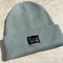 Deep Cuff Teal Beanie With Embroidered Dachshund, thumbnail 5 of 5