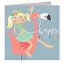 Glittery Flamingo Birthday Card, thumbnail 2 of 5