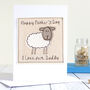 Personalised Sheep Father's Day Card For Dad Or Grandad, thumbnail 1 of 12