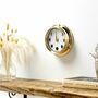 Handmade Classic Brass Moon Phase Clock, thumbnail 1 of 7