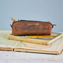 Personalised Message Buffalo Leather Square Pencil Case, thumbnail 3 of 8