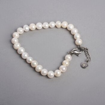 Mens Freshwater Pearl Bracelet Chain, 6 of 8