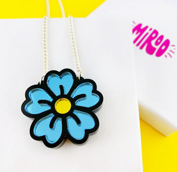 Blue Flower Necklace, 6 of 8