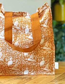 Puffin Print Tote Bag, 3 of 5