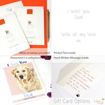 Personalised 'I Woof You' Dog Birthday Card, 7 of 7