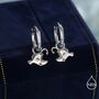 Sterling Silver Anglerfish Hoop Earrings, thumbnail 1 of 10
