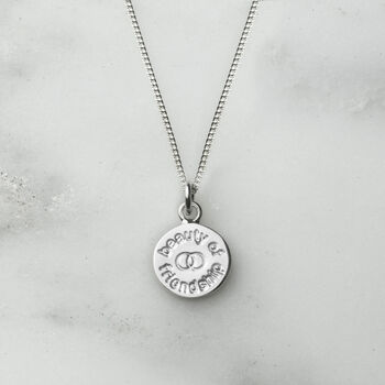 The Beauty Of Friendship Sterling Silver Necklace, 2 of 6