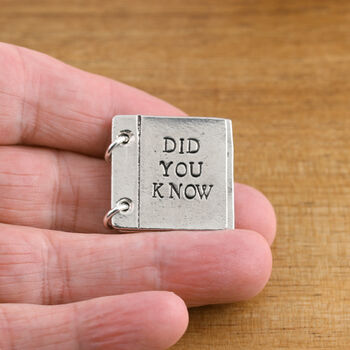 Personalised Romantic Valentines Keepsake Mini Folding Pewter Card, 6 of 6