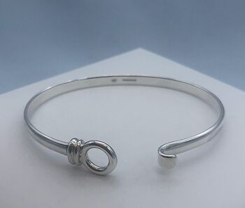 Personalised Sterling Silver Bangle Bracelet, 7 of 11