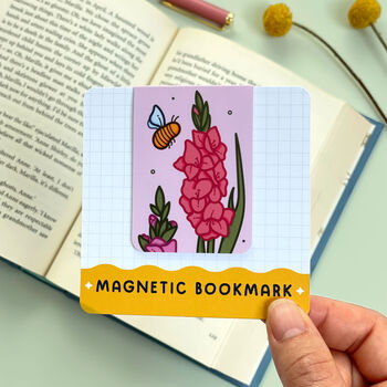 August Magnetic Birth Flower Bookmark Gladiolus, 7 of 7