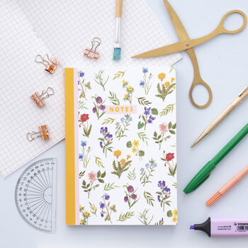 A5 Wild Flower Print Journal 100 Page Notebook, 4 of 10