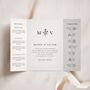 Modern, Monogram Wedding Invitations, thumbnail 1 of 5