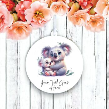 Personalised Koala With Child Mother's Day Decoration B, 2 of 2