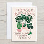 Birthday Card For Plant Lover, thumbnail 2 of 3